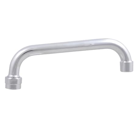 BK RESOURCES Evolution Series Stainless Steel Swing Spout, 8", 2.2 GPM Flow Rate EVO-SPT-8